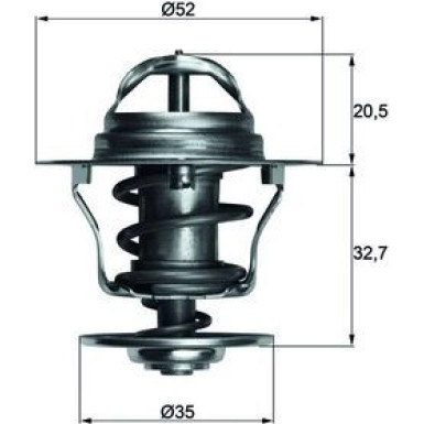 Thermostateinsatz mit Dichtung TX 12 88D
