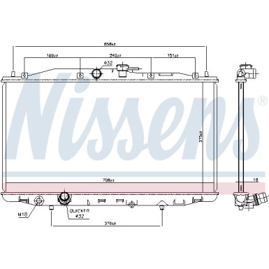 Wasserkühler PKW 68604