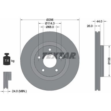 Bremsscheibe Nissan P. Juke/Pulsar 1.6 10 92285905 Bremsscheibe Nissan P. Juke/Pulsar 1.6 10 92285905