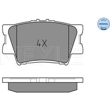Bremsbelagsatz Toyota T. Rav4 Iii 2.0/2.2D-4D 06 MEYLE-ORIGINAL: True to OE 025 243 3815 Bremsbelagsatz Toyota T. Rav4 Iii 2.0/2.2D-4D 06 MEYLE-ORIGINAL: True to OE 025 243 3815