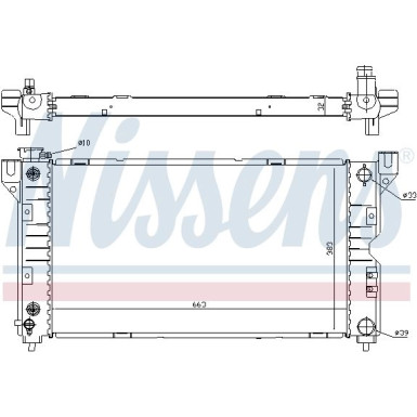 Wasserkühler PKW CHRYSLER VOYAGER 2,0-3,0 96 FIRST FIT 60984
