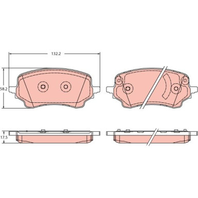 Bremsklötze VA FORD Puma 19 GDB2346