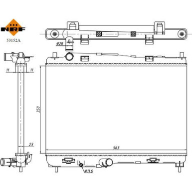 Kühler, Motorkühlung 53152A