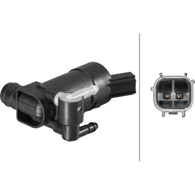 HELLA Waschwasserpumpe, Scheibenreinigung 8TW 006 848-151 HELLA Waschwasserpumpe, Scheibenreinigung 8TW 006 848-151