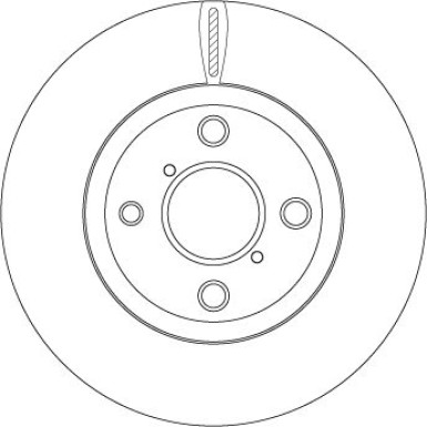 Bremsscheibe Toyota P. Yaris DF4842 Bremsscheibe Toyota P. Yaris DF4842