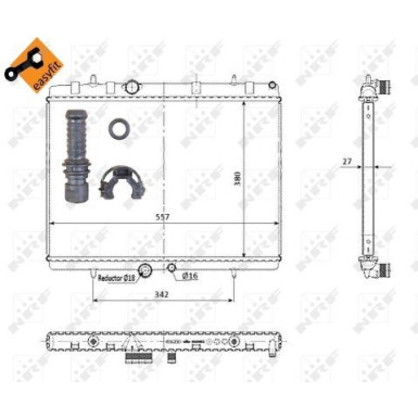 Kühler, Motorkühlung EASY FIT 50438
