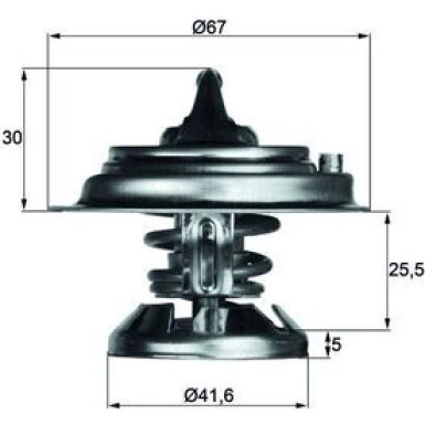 Thermostateinsatz mit Dichtung TX 29 75D