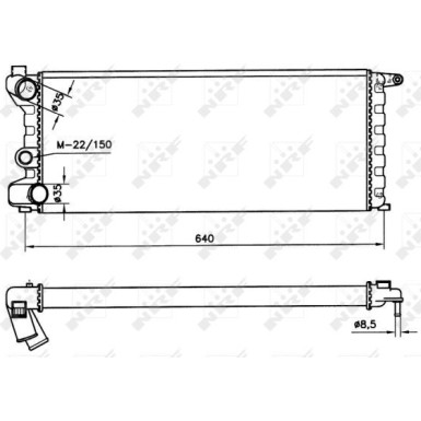 Kühler, Motorkühlung 58742 Kühler, Motorkühlung 58742
