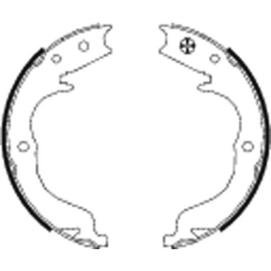 Handbremsbacken Peugeot 4007 07-/Outlander 91068300