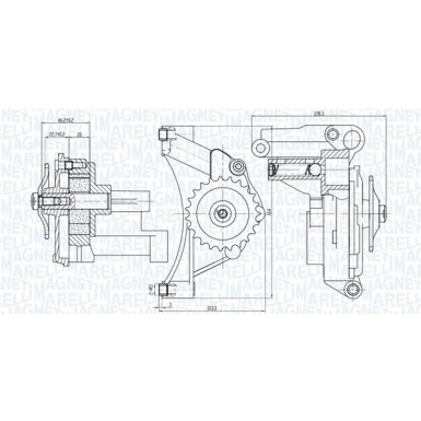 MAGNETI MARELLI Ölpumpe 351516000014