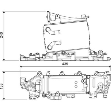 VALEO Druckluftkühler 822935 VALEO Druckluftkühler 822935
