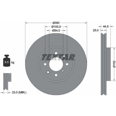 Bremsscheibe Mg P. 1.8/2.5 Zr/Zs 01-05 PRO 92170703