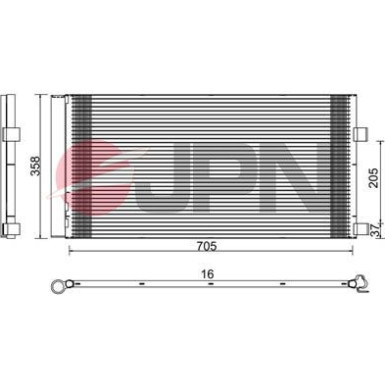 JPN Kondensator, Klimaanlage 60C9126-JPN JPN Kondensator, Klimaanlage 60C9126-JPN