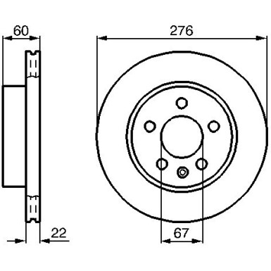 Bremsscheibe 0 986 479 B53 Bremsscheibe 0 986 479 B53