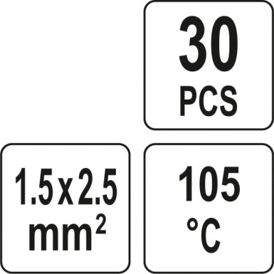 Wärmeschrumpfbares Zinn, 1,5û2,5 mm2, 30 Stück YT-81442