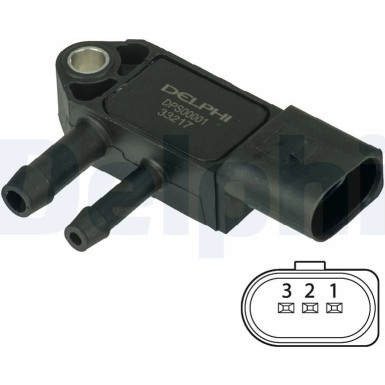 DELPHI Drucksensor DPS00001 DELPHI Drucksensor DPS00001