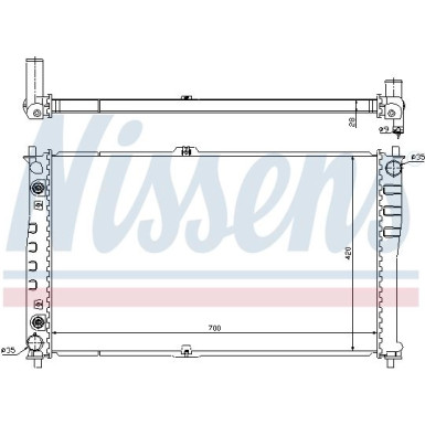Wasserkühler PKW 66619