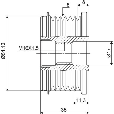 Generatorfreilauf 588003