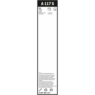 Bosch Scheibenwischer Aerotwin A117S 3397007117 Bosch Scheibenwischer Aerotwin A117S 3397007117