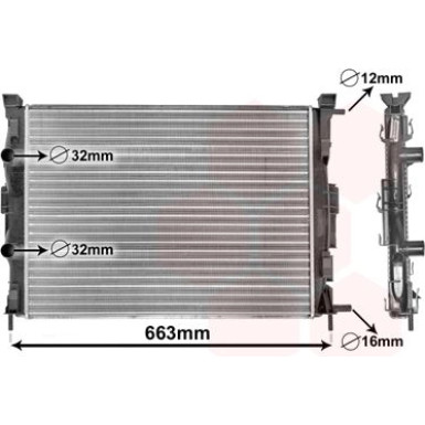 VAN WEZEL Kühler, Motorkühlung 43002307