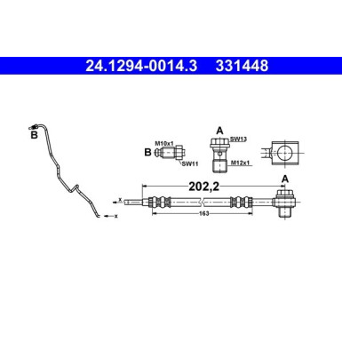 Bremsschlauch 24.1294-0014.3