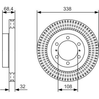 Bremsscheibe 0 986 479 A65 Bremsscheibe 0 986 479 A65