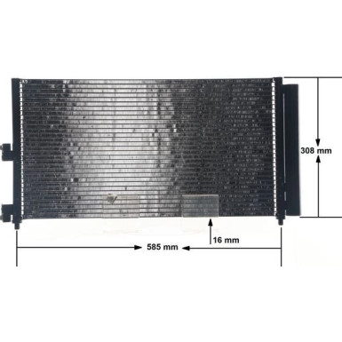 Kondensator, Klimaanlage AC 372 000S Kondensator, Klimaanlage AC 372 000S