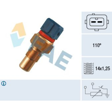 FAE Sensor, Kühlmitteltemperatur 34090 FAE Sensor, Kühlmitteltemperatur 34090