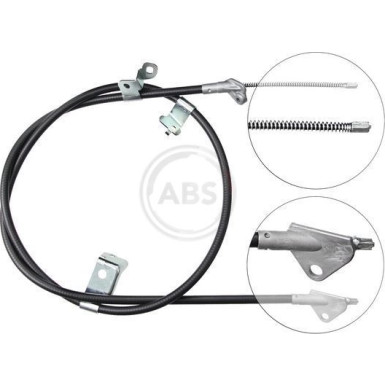A.B.S. Handbremsseil Seilzug Festellbremse K19528 A.B.S. Handbremsseil Seilzug Festellbremse K19528