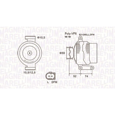 MAGNETI MARELLI Generator 063731928010 MAGNETI MARELLI Generator 063731928010