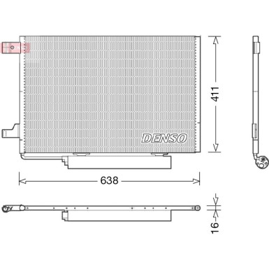 DENSO Klimaanlagenkühler DCN17006