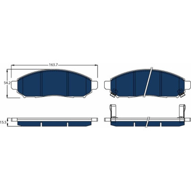 Bremsklötze Electric Blue GDB3520BTE Bremsklötze Electric Blue GDB3520BTE