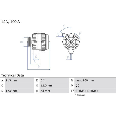 Lichtmaschine FIAT 0 986 083 210