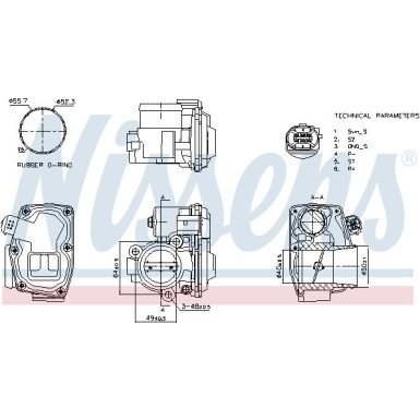 NISSENS Drosselklappenstutzen 955095 FIRST FIT