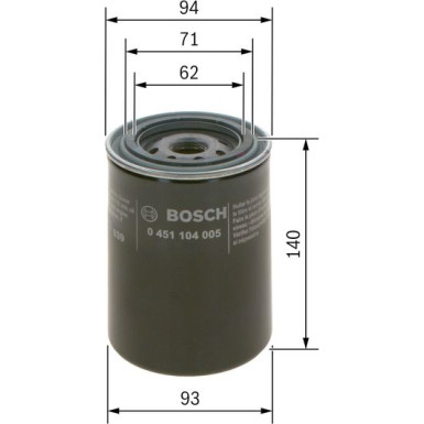 Ölfilter 0 451 104 005
