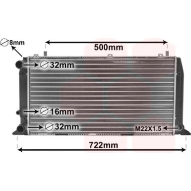 VAN WEZEL Kühler, Motorkühlung 03002047 VAN WEZEL Kühler, Motorkühlung 03002047