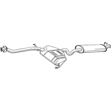 Bosch Automotive Auspuffschalldämpfer 286-017