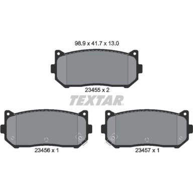 Bremsbelagsatz Kia T. Shuma 97-04/Clarus 2345501 Bremsbelagsatz Kia T. Shuma 97-04/Clarus 2345501