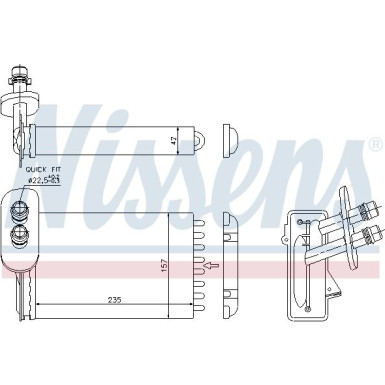 Heizkühler PKW 73921 Heizkühler PKW 73921