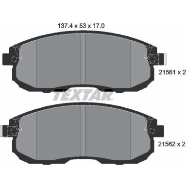 Bremsbelagsatz Nissan P. Juke 10 2156201