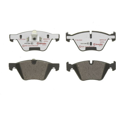 BREMBO Bremsklötze Xtra VA BMW 3, X1, Z4 04-15 XTRA LINE P 06 036X BREMBO Bremsklötze Xtra VA BMW 3, X1, Z4 04-15 XTRA LINE P 06 036X