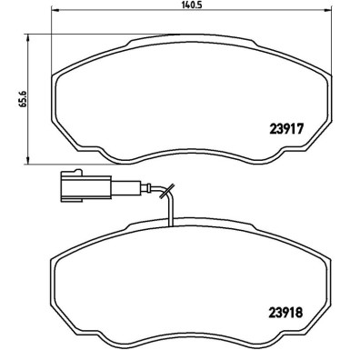 BREMBO Bremsklötze VA P 23 091 BREMBO Bremsklötze VA P 23 091