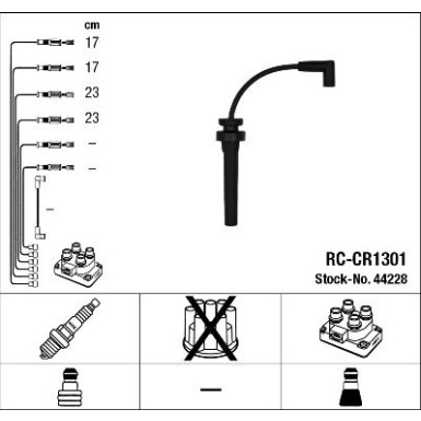 RC-CR1301 NGK - Zündkabelsatz 44228 RC-CR1301 NGK - Zündkabelsatz 44228