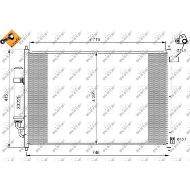 Kondensator, Klimaanlage 35866 Kondensator, Klimaanlage 35866