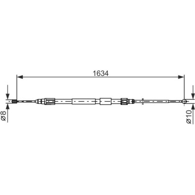 Handbremsseil re BMW X3 04 1987477988 Handbremsseil re BMW X3 04 1987477988