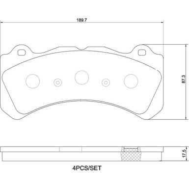 BREMBO Bremsklötze VA P 86 034 BREMBO Bremsklötze VA P 86 034