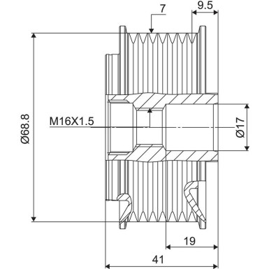 Generatorfreilauf 588075 Generatorfreilauf 588075