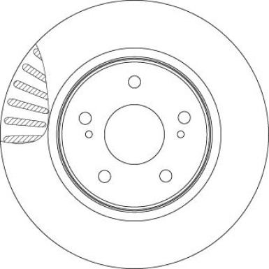 Bremsscheibe Honda P. Cr-V 07-/12 DF4857S Bremsscheibe Honda P. Cr-V 07-/12 DF4857S