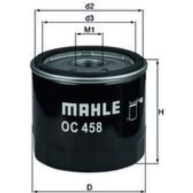MAHLE Ölfilter OC 458 MAHLE Ölfilter OC 458