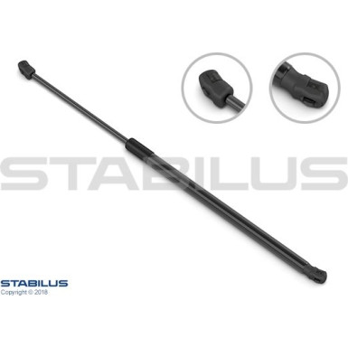 Gasfeder, Hinten L 645,5 300N 220389 Gasfeder, Hinten L 645,5 300N 220389